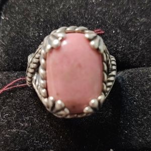 Sterling Silver Rhodonite Ring
